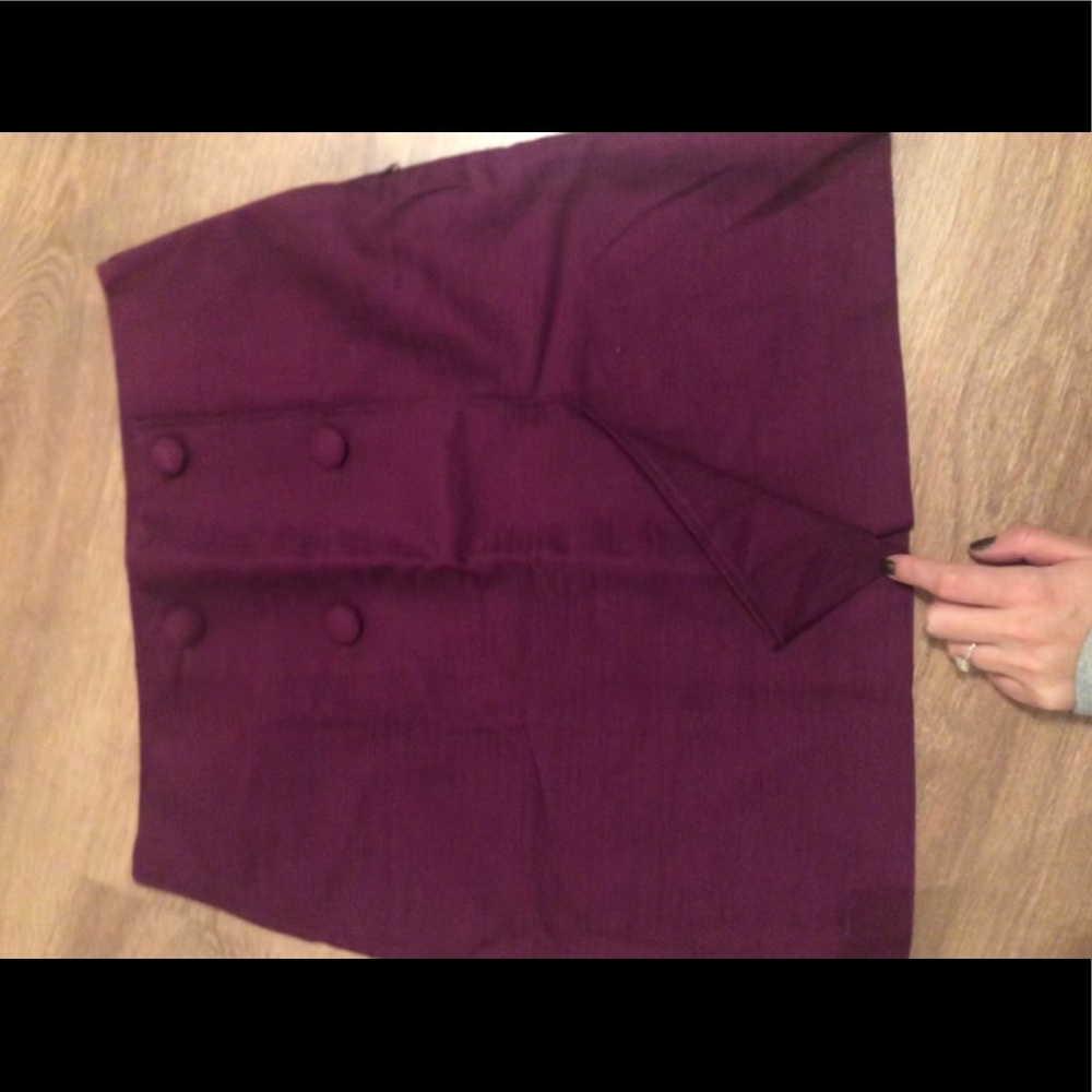 Loft Button Skirt